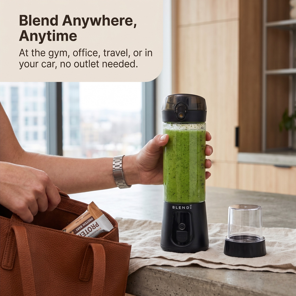 Portable Blender USB-C Rechargeable – BLENDi Pro+ 120W, 17oz, Crushes Ice, 10 Colors