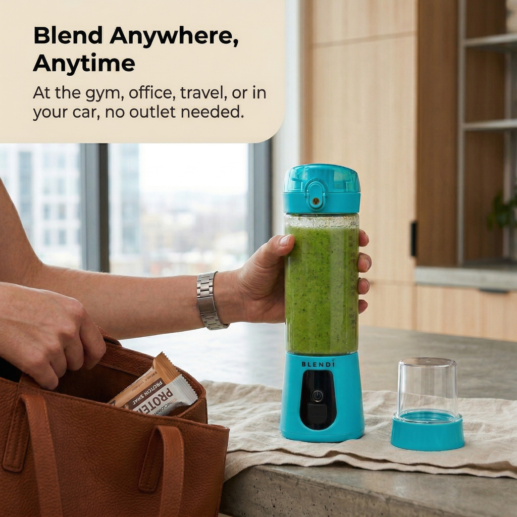 Portable Blender USB-C Rechargeable – BLENDi Pro+ 120W, 17oz, Crushes Ice, 10 Colors