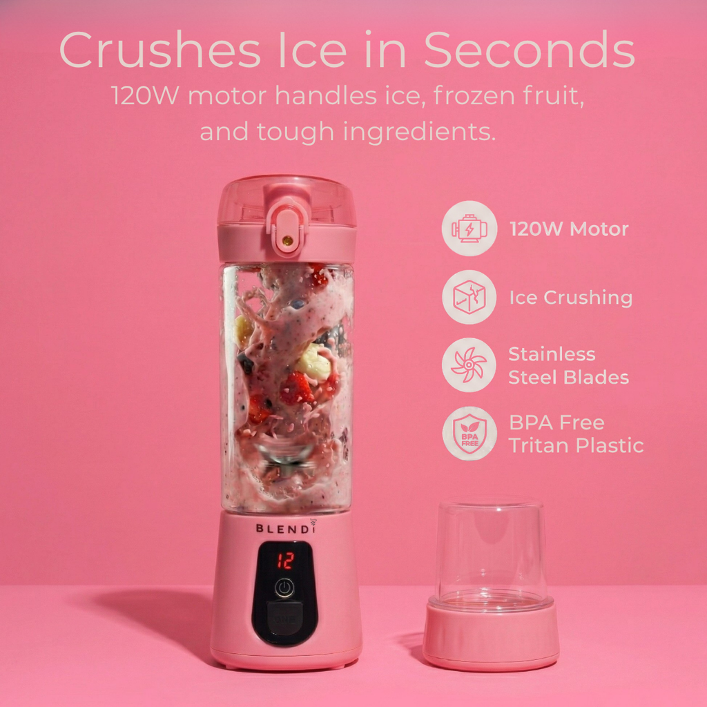 Portable Blender USB-C Rechargeable – BLENDi Pro+ 120W, 17oz, Crushes Ice, 10 Colors