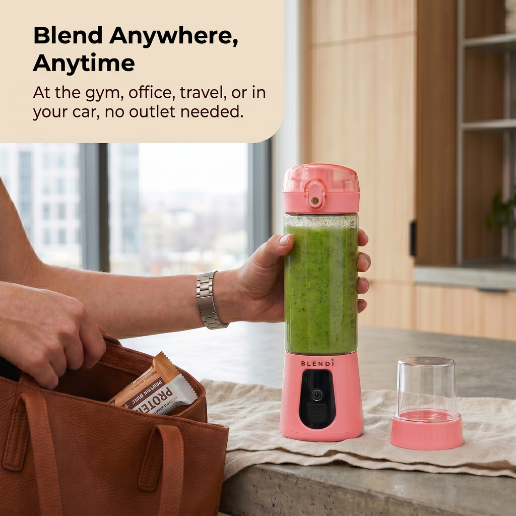 Portable Blender USB-C Rechargeable – BLENDi Pro+ 120W, 17oz, Crushes Ice, 10 Colors