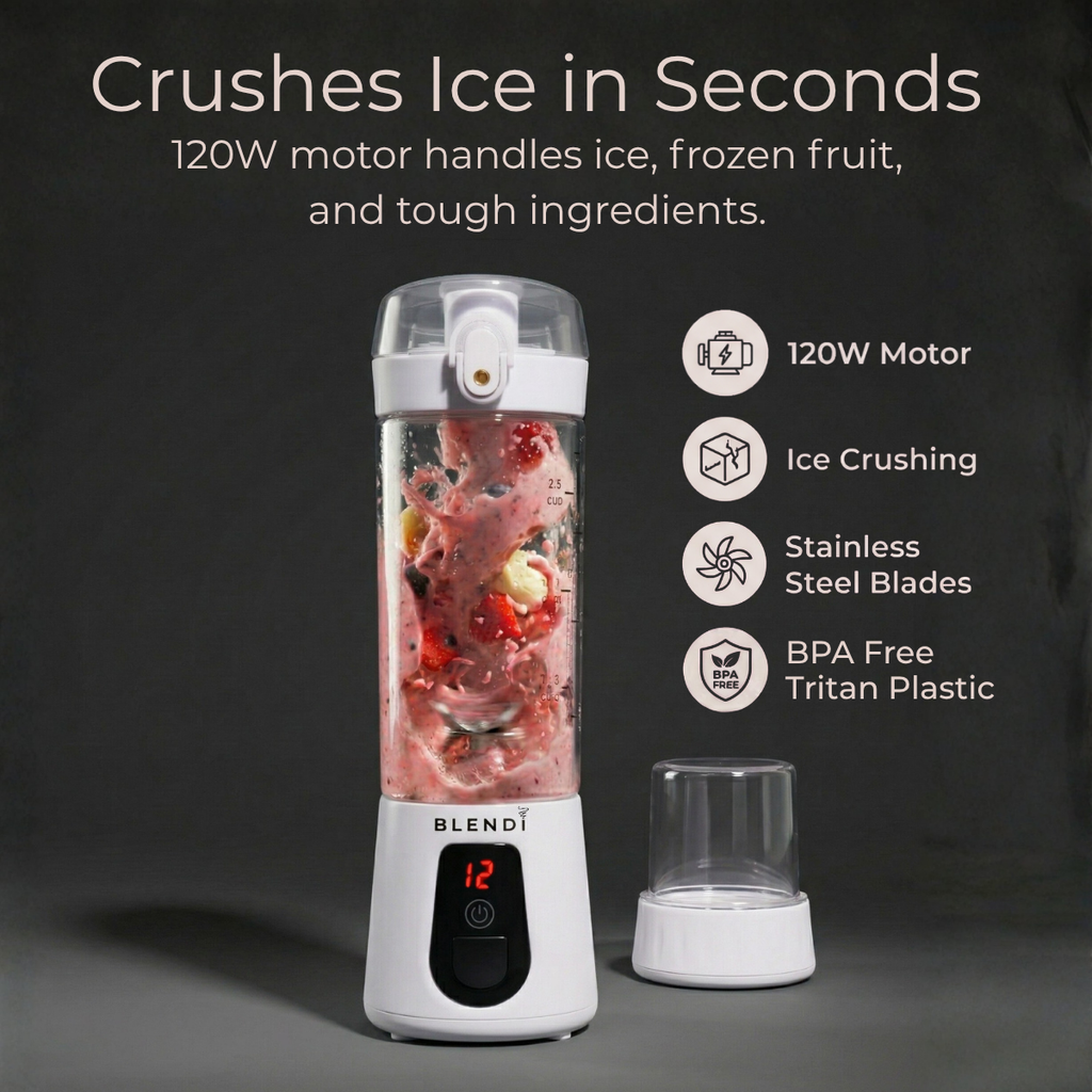 Portable Blender USB-C Rechargeable – BLENDi Pro+ 120W, 17oz, Crushes Ice, 10 Colors