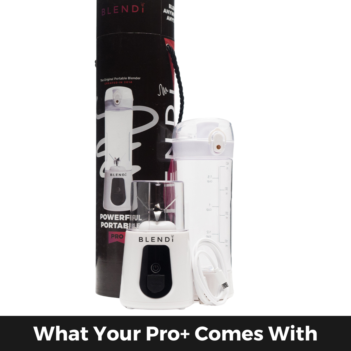 BLENDi USA Pro+ 120W Portable Blender – Retro & Modern Design Edition