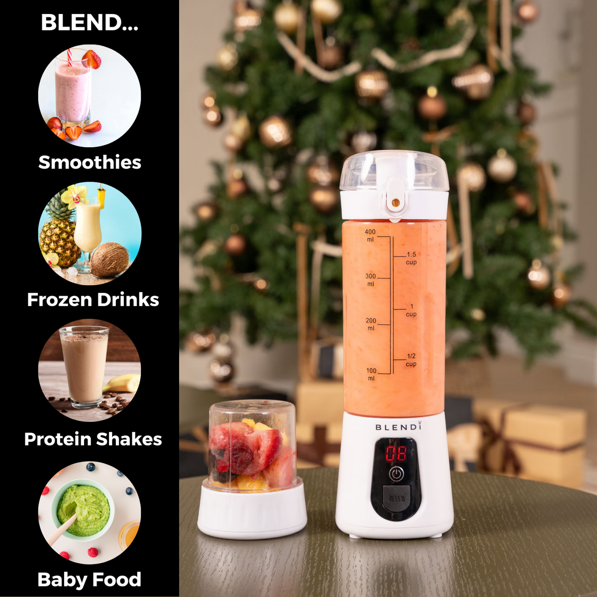 BLENDi USA Pro+ 120W Portable Blender – Retro & Modern Design Edition