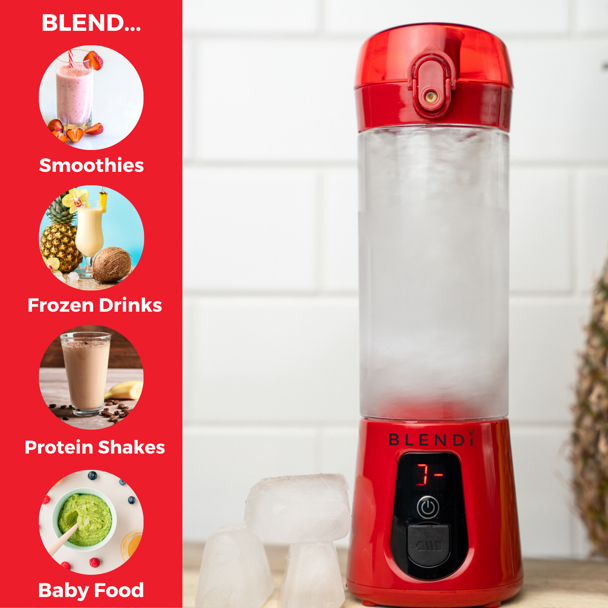 BLENDi USA Pro+ 120W Portable Blender – Retro & Modern Design Edition
