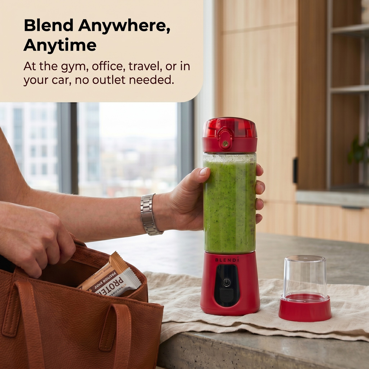 Portable Blender USB-C Rechargeable – BLENDi Pro+ 120W, 17oz, Crushes Ice, 10 Colors
