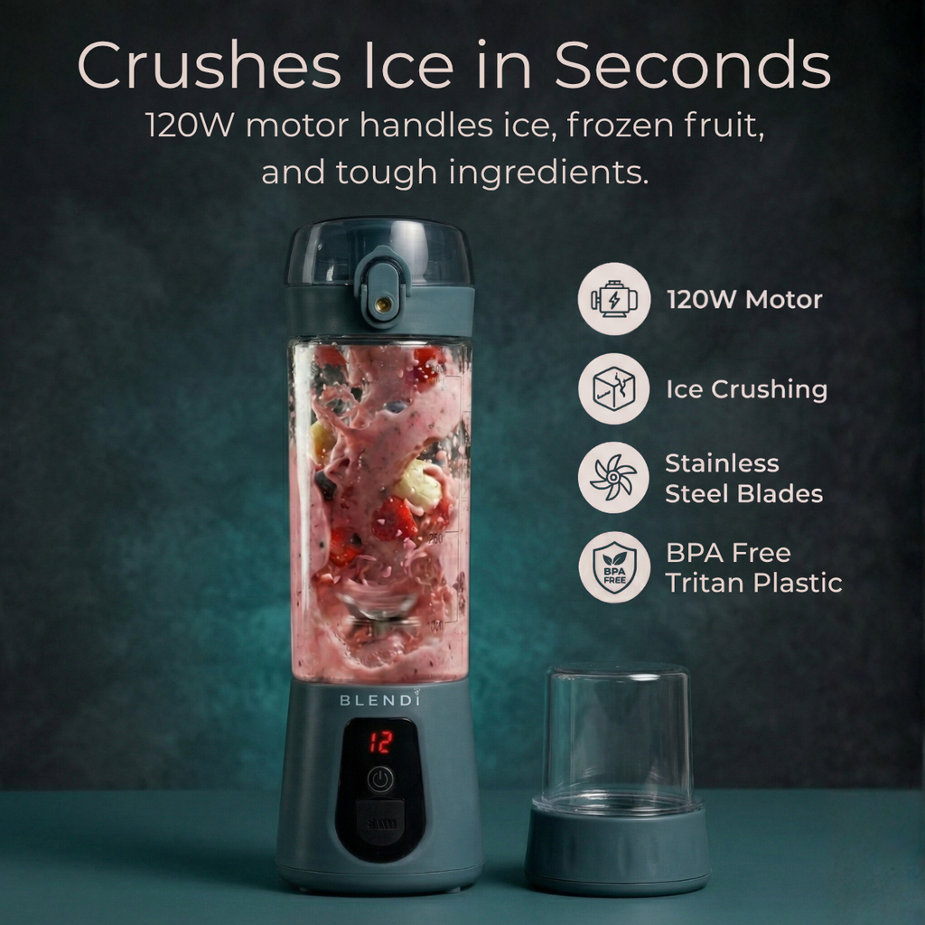 Portable Blender USB-C Rechargeable – BLENDi Pro+ 120W, 17oz, Crushes Ice, 10 Colors