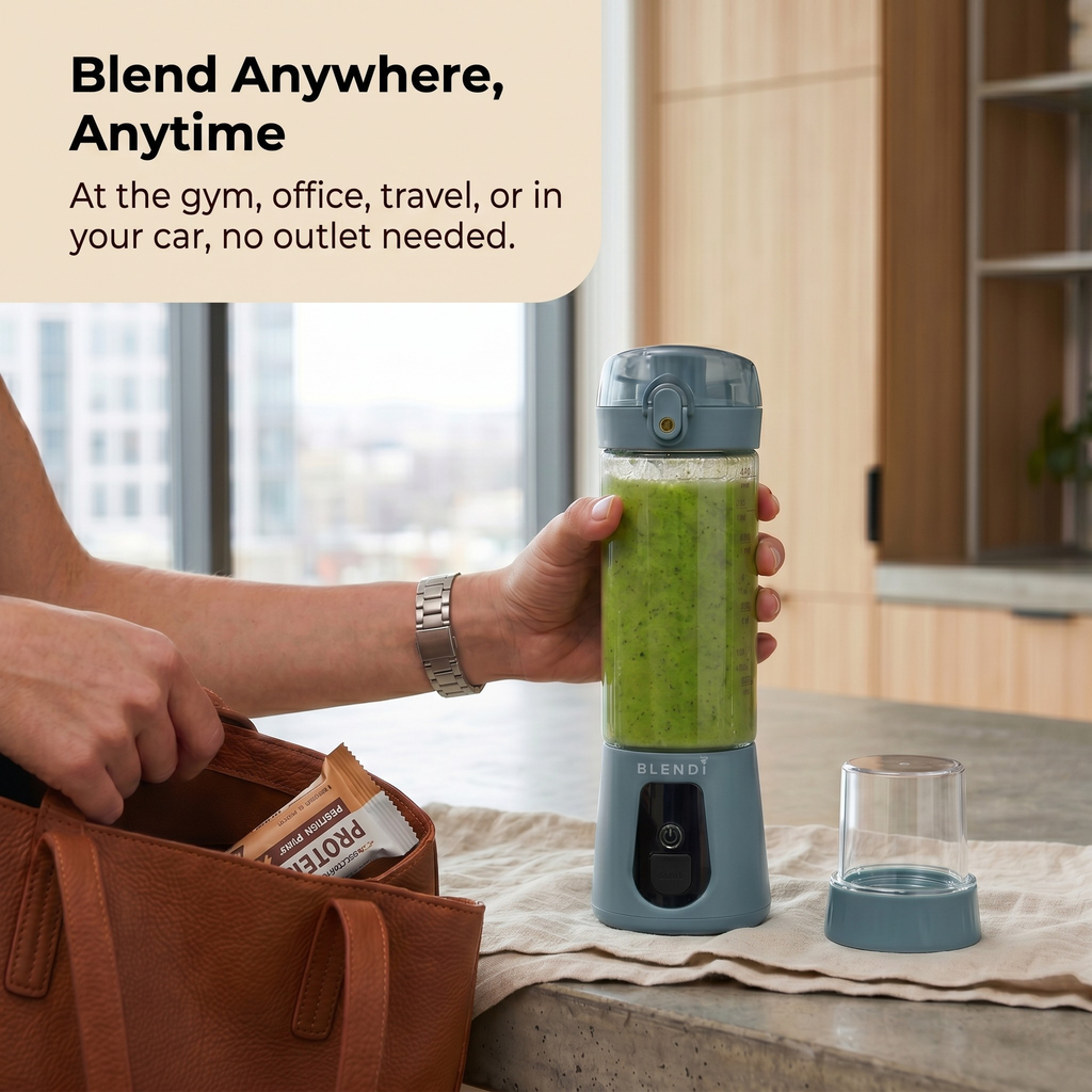 Portable Blender USB-C Rechargeable – BLENDi Pro+ 120W, 17oz, Crushes Ice, 10 Colors