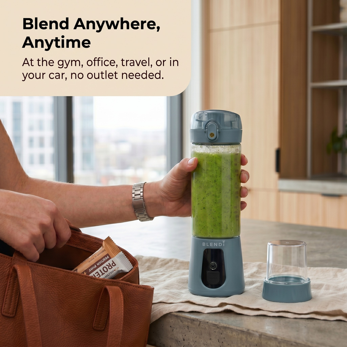 Portable Blender USB-C Rechargeable – BLENDi Pro+ 120W, 17oz, Crushes Ice, 10 Colors
