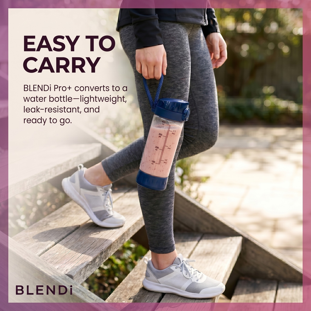 Portable Blender USB-C Rechargeable – BLENDi Pro+ 120W, 17oz, Crushes Ice, 10 Colors