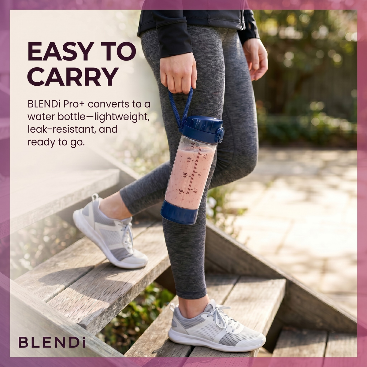 Portable Blender USB-C Rechargeable – BLENDi Pro+ 120W, 17oz, Crushes Ice, 10 Colors