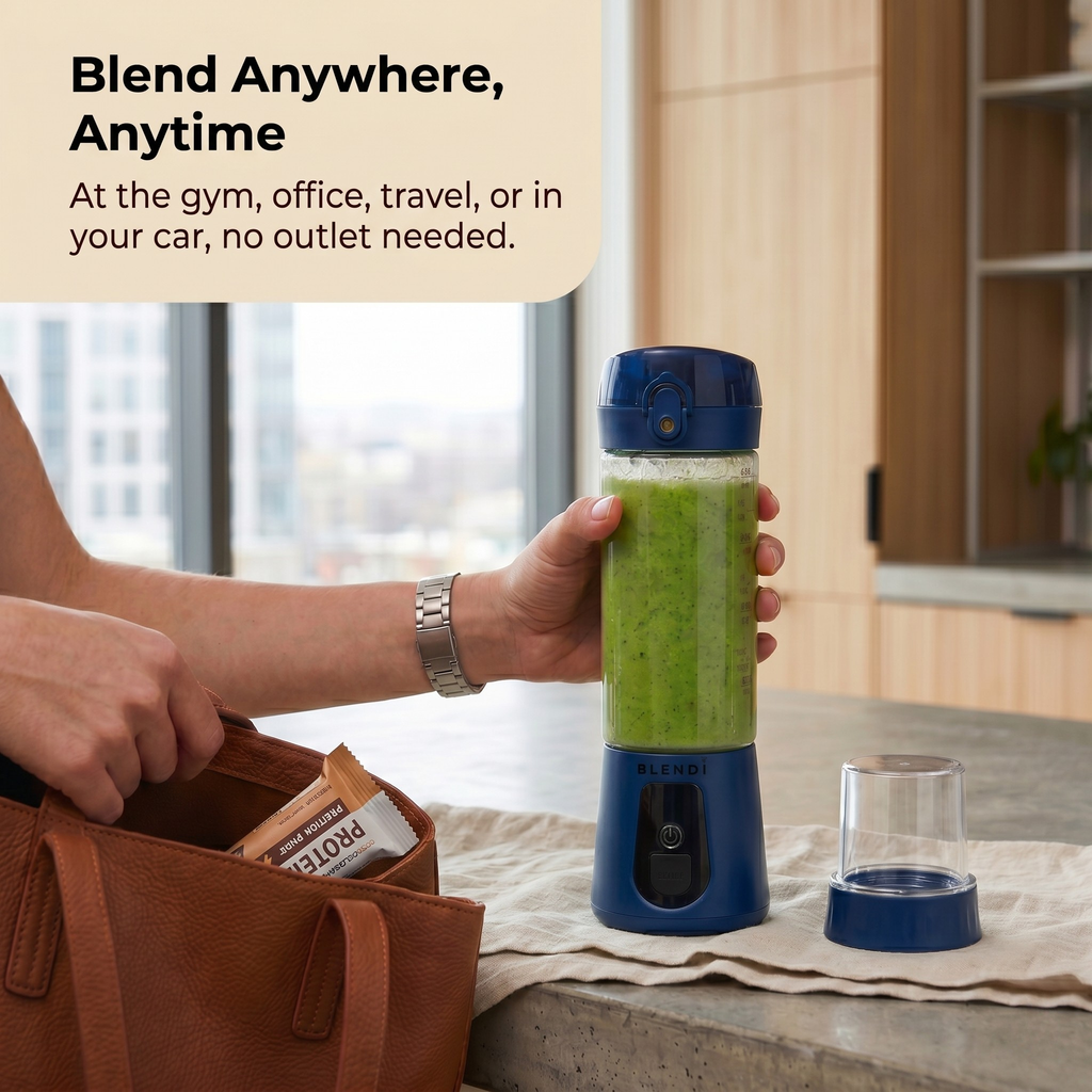 Portable Blender USB-C Rechargeable – BLENDi Pro+ 120W, 17oz, Crushes Ice, 10 Colors