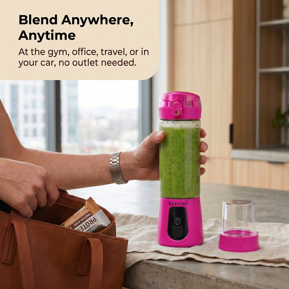 Portable Blender USB-C Rechargeable – BLENDi Pro+ 120W, 17oz, Crushes Ice, 10 Colors