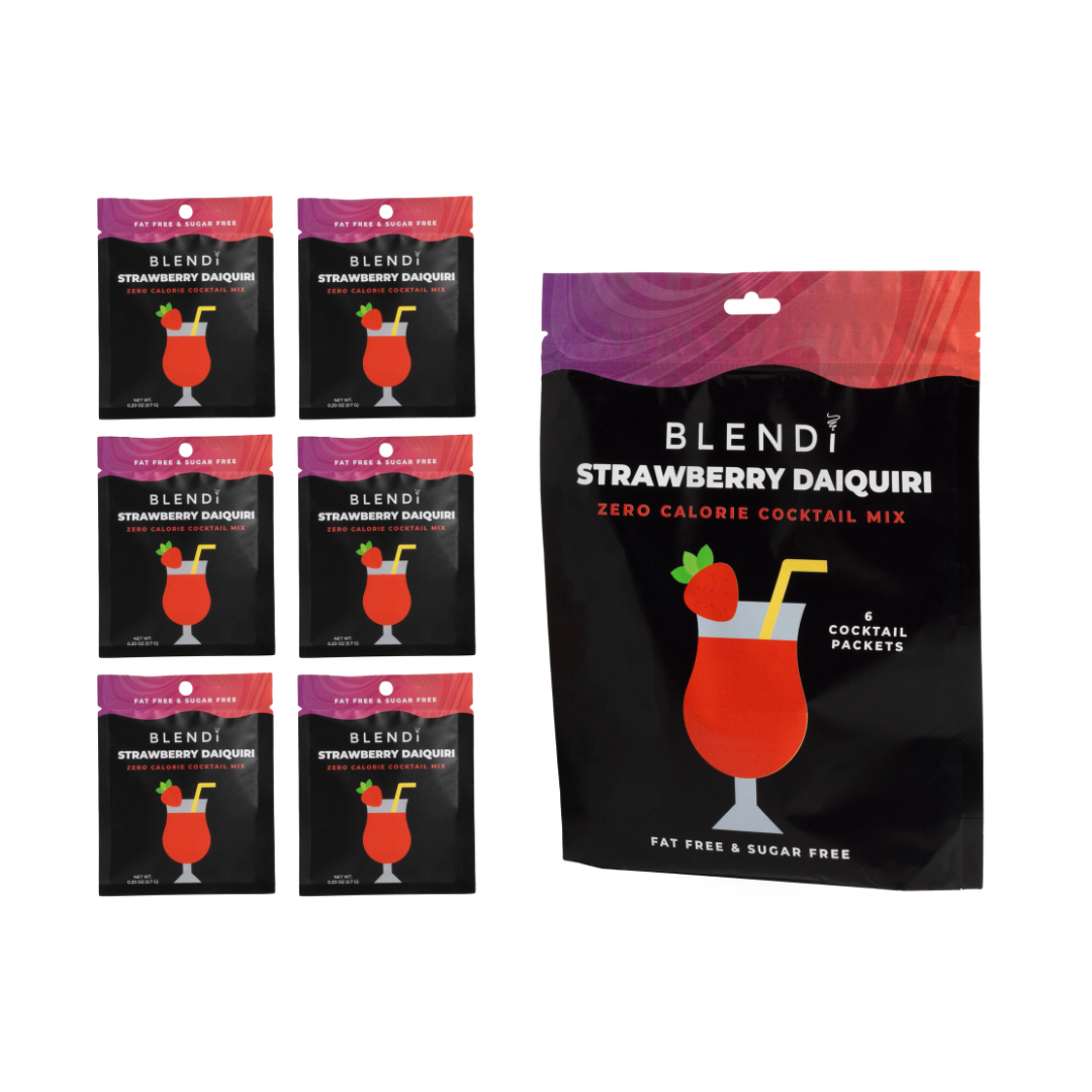 Zero-Calorie Mocktail Mixer Packets – BLENDi Skinny Mixes, Sugar-Free, 6-Count Pack