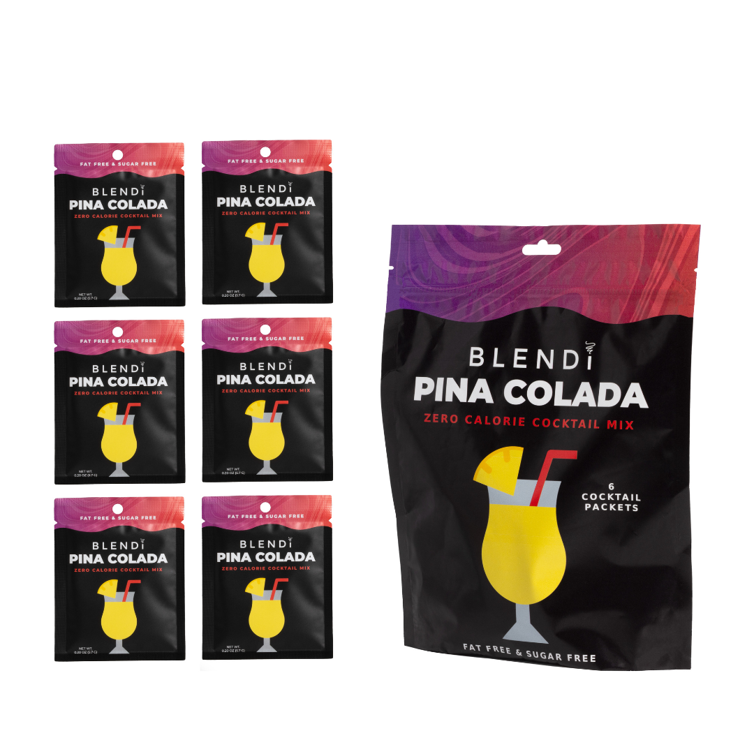 Zero-Calorie Mocktail Mixer Packets – BLENDi Skinny Mixes, Sugar-Free, 6-Count Pack