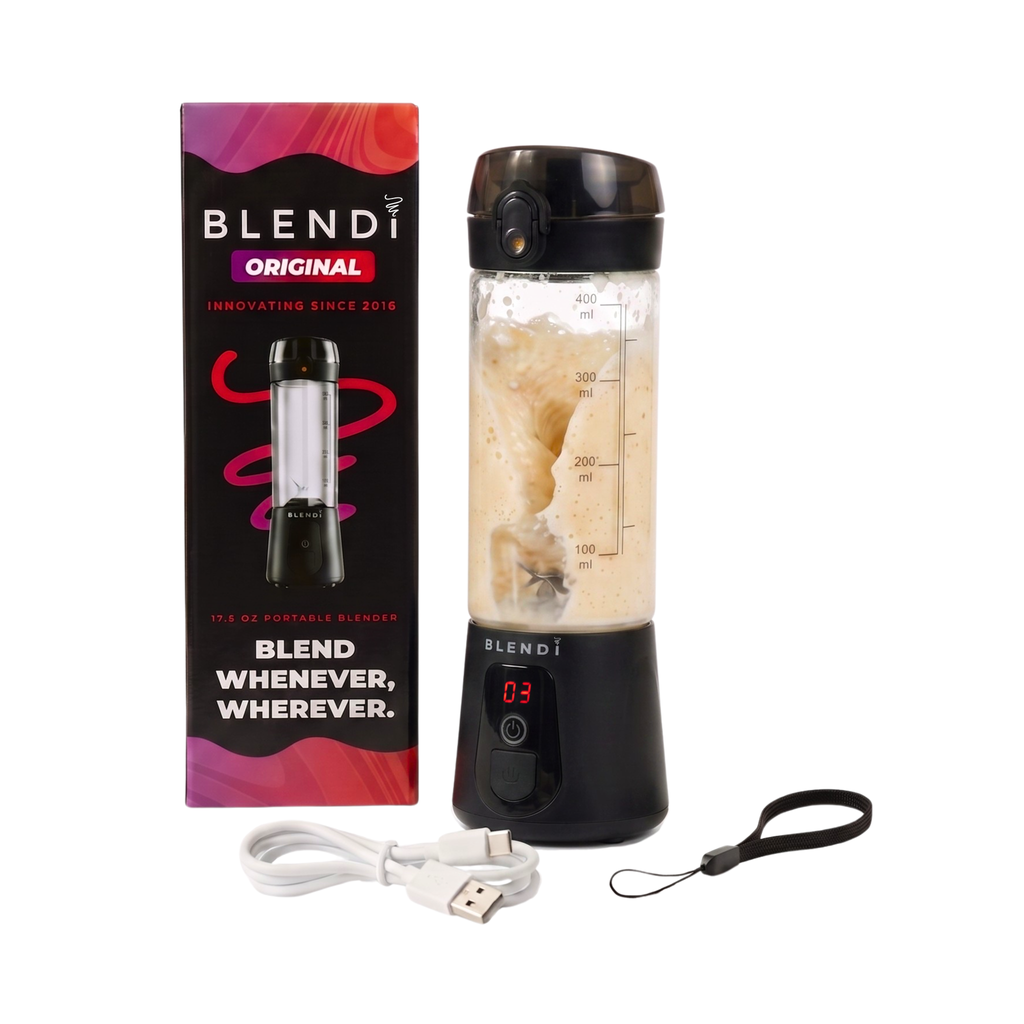 Portable Electric Shaker Bottle USB-C – BLENDi Lite 70W, 17oz, Mixes Shakes & Smoothies