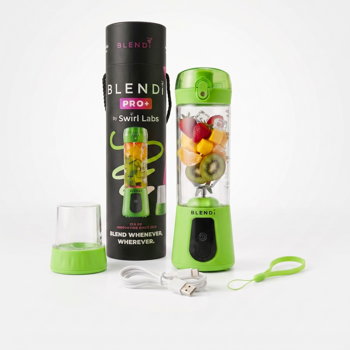 Portable Blender USB-C Rechargeable – BLENDi Pro+ 120W, 17oz, Crushes Ice, 10 Colors