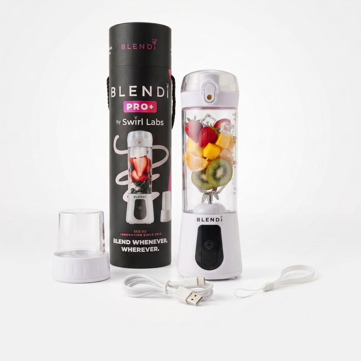 Portable Blender USB-C Rechargeable – BLENDi Pro+ 120W, 17oz, Crushes Ice, 10 Colors