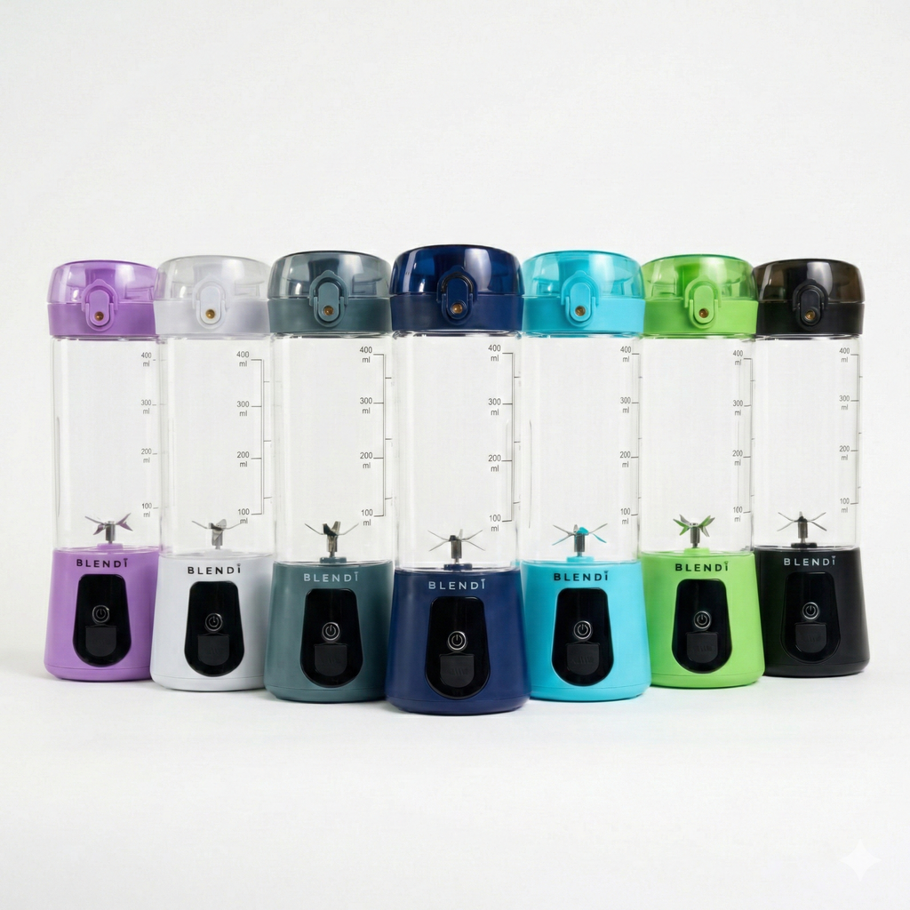 Portable Electric Shaker Bottle USB-C – BLENDi Lite 70W, 17oz, Mixes Shakes & Smoothies