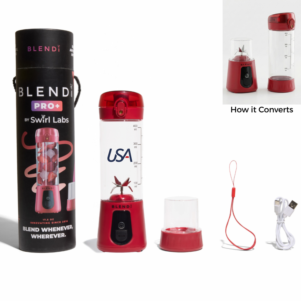 BLENDi USA Pro+ 120W Portable Blender – Retro & Modern Design Edition