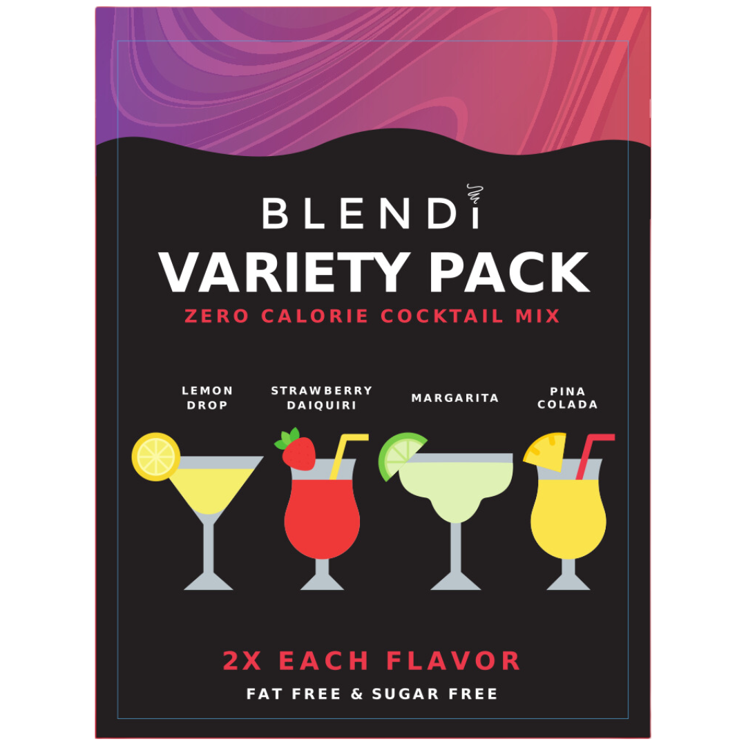 Zero-Calorie Mocktail Mixer Packets – BLENDi Skinny Mixes, Sugar-Free, 6-Count Pack