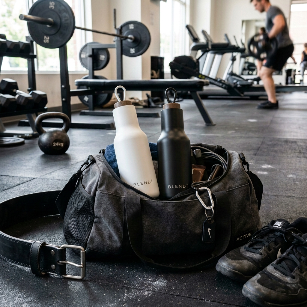 Hydroluxe Tumbler - Gym Bag with BLENDi branding